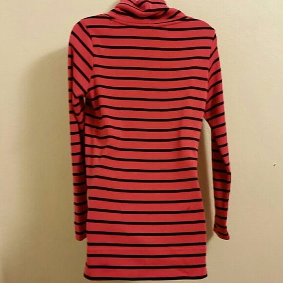 L.L.Bean Striped Pure Cotton Turtleneck. XS - Picture 2 of 4